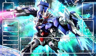 GUNDAM GD Card Game 00 Double Zero Playmat Mat Desk Mat Zones