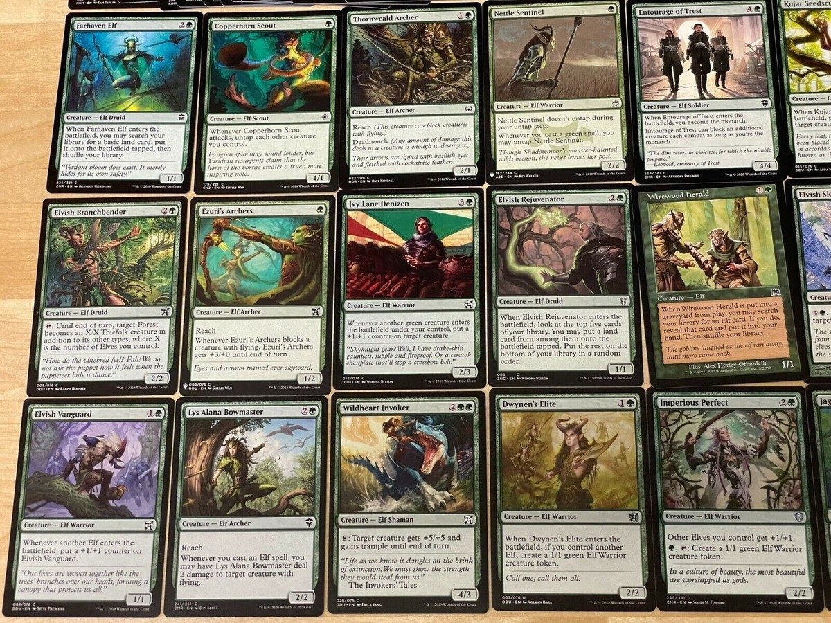 Custom Commander Deck*** Freyalise, Llanowar's Fury - Elves - EDH Magic Elf 