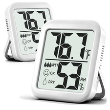 Antonki 2 Pack Room Thermometer Indoor Hygrometer