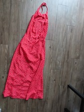 Vintage 90’s My Michelle Polka Dot Dress Size 3/4 (runs small) Red Midi/Maxi 