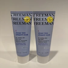 2 - Freeman Sleepy Time Whipped Facial Mask 4 RESTLESS SKIN & MIND EXTRACTS 3 OZ