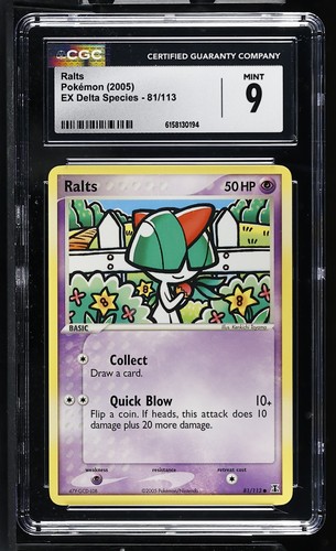 Ralts graded CGC 9 for sale on eBay