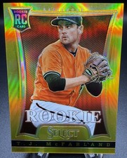 2013 Panini Select Baseball #150 TJ McFarland Gold #17/25