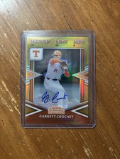 GARRETT CROCHET 2020 ELITE EXTRA EDITION GOLD COLLEGE TICKET AUTO RC 3/10