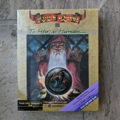 King's Quest III To Heir is Human (Sierra, Tandy PC, 1987) *NEW/SEALED*
