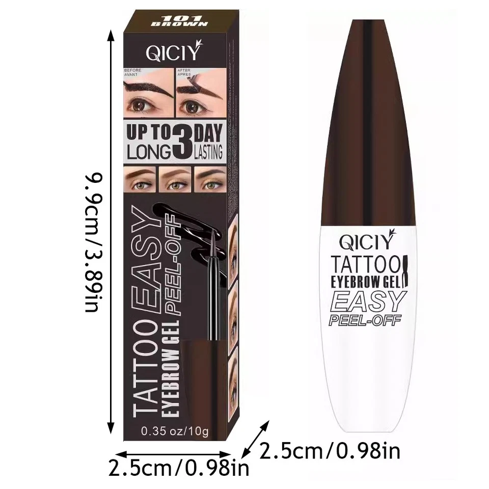 Tattoo Peel-Off Semi-Permanent Brow Tint Waterproof Long-Lasting Eyebrow Gel ' - Image 4 of 4