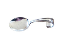 Sterling Silver Curved Handle Baby Spoon by Saart Bros.   13559