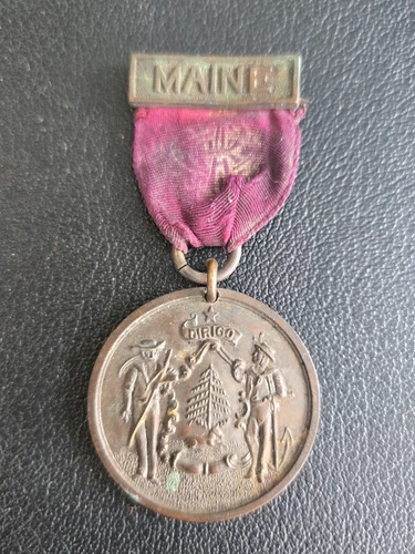 GRAND ARMY OF THE REPUBLIC MAINE MEDAL / RIBBON G.A.R