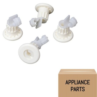 0196843-AH For GE Dishwasher Upper Rack Roller Wheel Set of 4 Part # Model