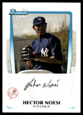 Hector Noesi 2011 Bowman #BP17 Yankees MLB READ FREE SHIPPING AutographDen