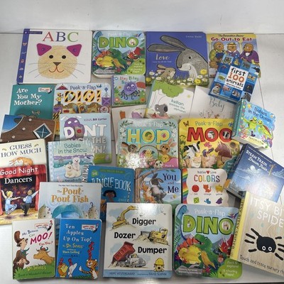 Lot of 20 Children BOARD Hardcover BABY TODDLER DAYCARE Kids BOOKS *RANDOM MIX*