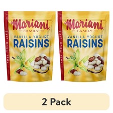  2 pack Mariani Dried fruit, Vanilla Yogurt covered raisins, 7 oz Bag New...