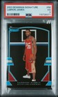 Graded 2003 Bowman Signature LeBron James #56 /1250 RC Basketball Card PSA 3