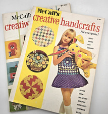 McCall's Creative Handicrafts Magazine Vol. 2 & 4) Lot of 2 Macrame Sewing Batik