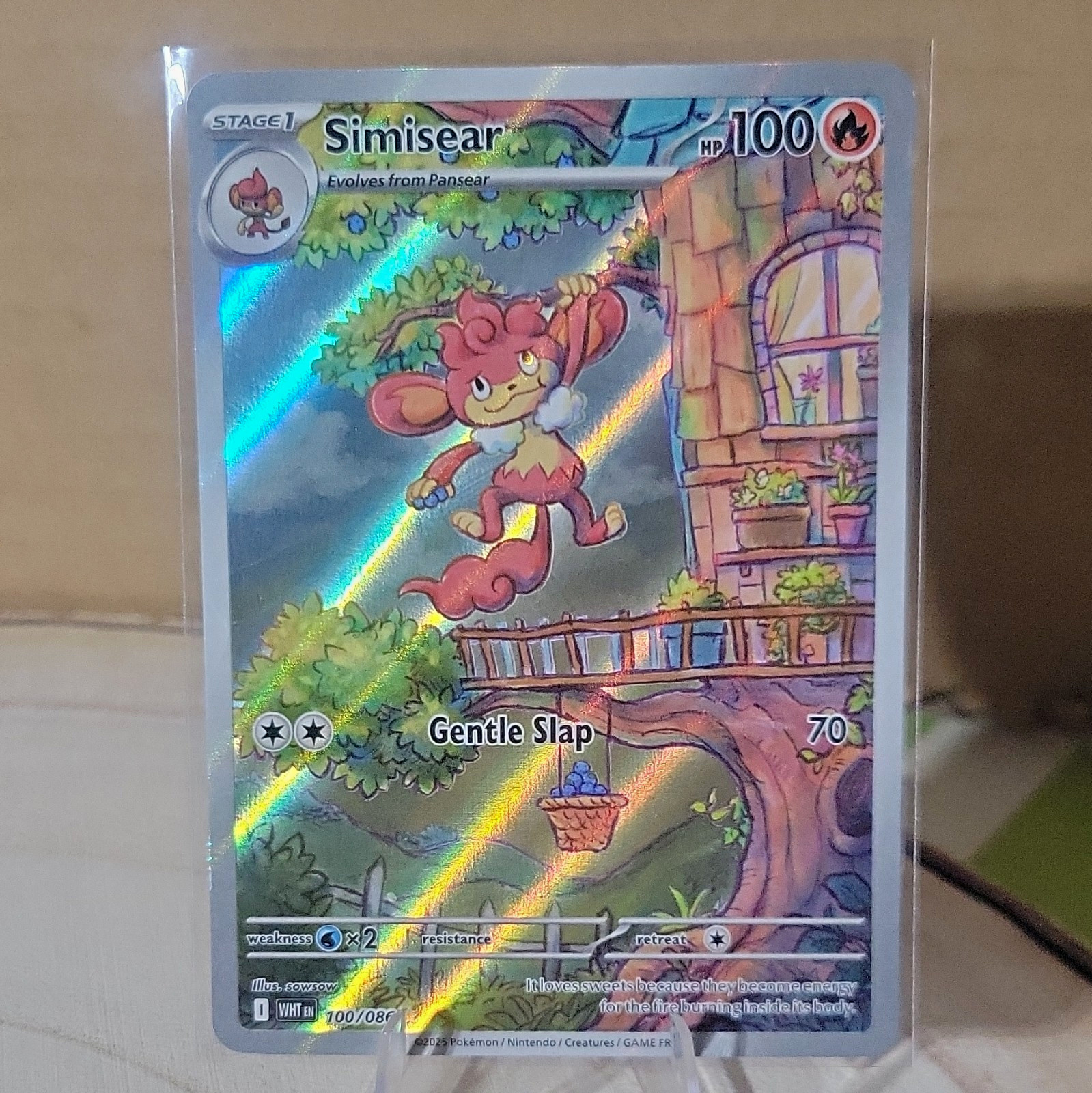 The Pokémon Company Pokemon TCG Simisear Sv: White Flare IR Holo 100/086