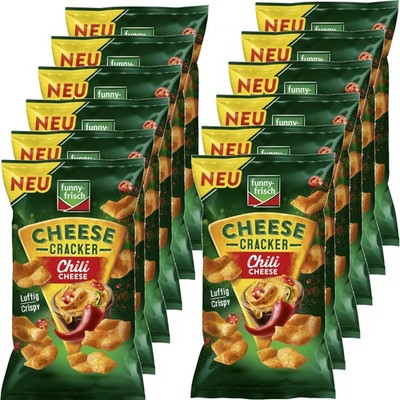 funny frisch Cheese Cracker Chili Cheese VPE 12x100g Packung