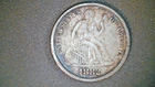 1882  US Seated Liberty Dime, Circulated .900 Silver (US-9251)