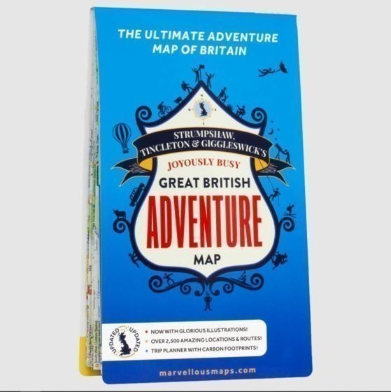 Great British Adventure Map ST&G Joyously great british Christmas gift idea