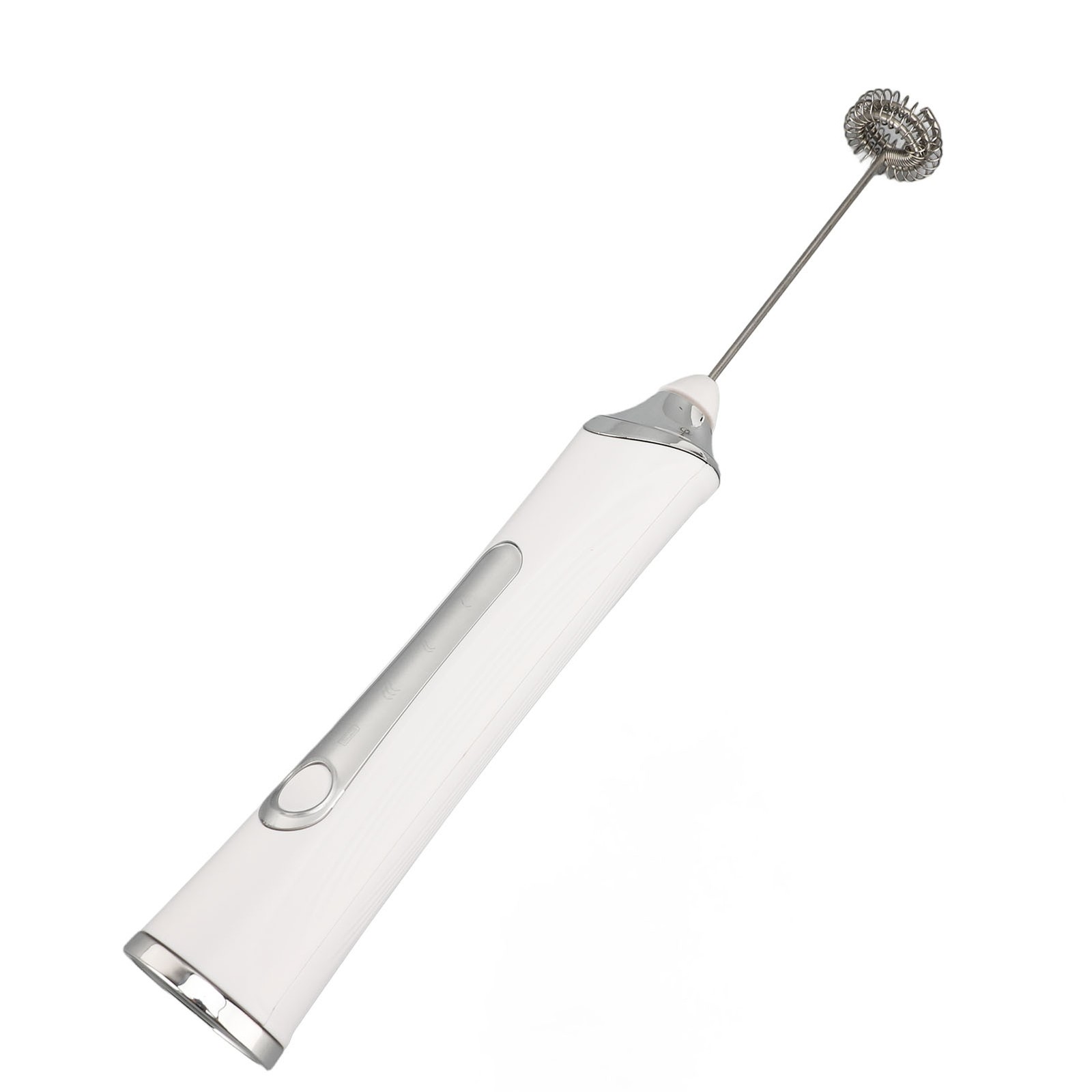 Electric Milk Frother USB Rechargeable 3 Speeds Stainless Steel Silent Portable