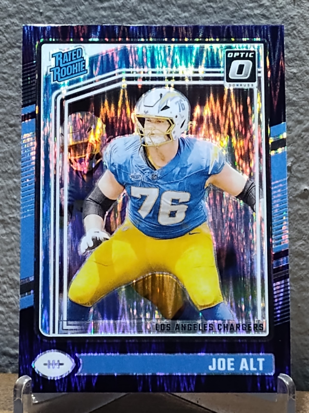 2024 Panini Donruss Optic - Rated Rookie Joe Alt #254 Purple Shock Prizm (RC)