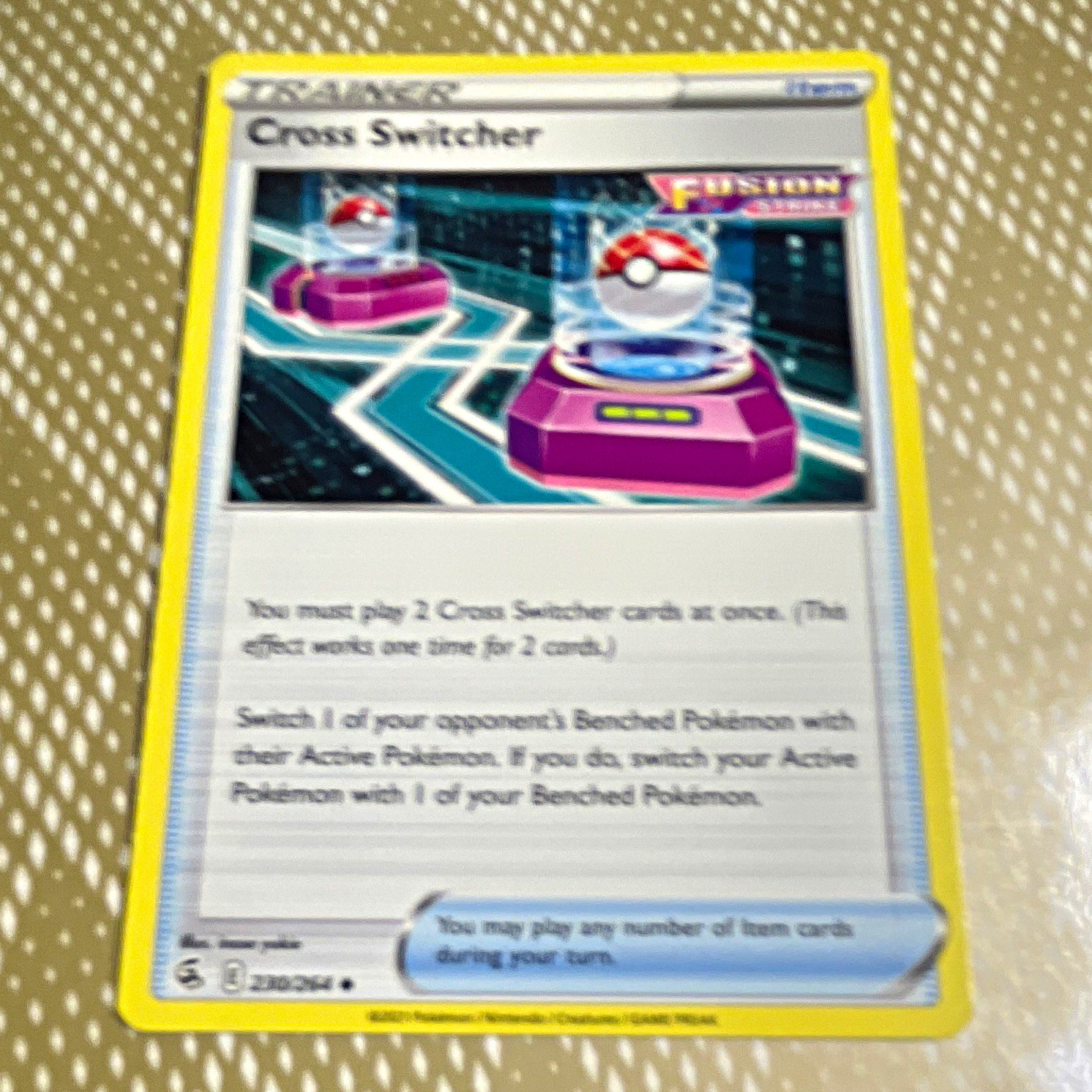 Cross Switcher 230/264 Fusion Strike Uncommon Regular Eng 2021 Pokémon TCG