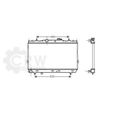 Radiatore acqua motore AVA QUALITY COOLING saldato per Hyundai Elantra XD 1.6