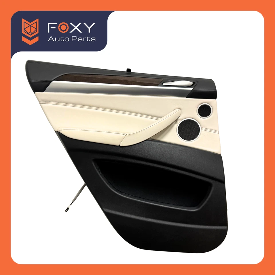 Panel de puerta trasera BMW E71 E72 X6 2008-2014 con pantalla enrollable y conjunto de marco de ventana OEM Foto 3 de 4