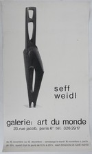 [AFFICHE D'ART] Seff WEIDL : Sculpture allongée en marbre #Art du monde #Paris