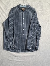 CE SCHMIDT WORKWEAR MENS LONG SLEEVE EXTRA LARGE SHIRT BLUE BUTTON UP 26 PTP