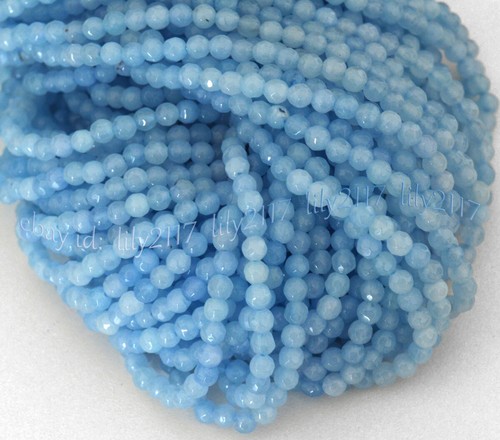 Wholesale 4mm Faceted Multicolor Jade Natural Gemstone Round Loose Beads 15'' - Picture 57 of 91