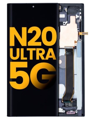 Original For Samsung Galaxy Note 20 Ultra OLED Display Touchscreen + Black Frame