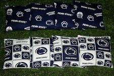 Cornhole Bean Bags Set of 8 ACA Regulation Bags PENN STATE LIONS FREE SHIP 