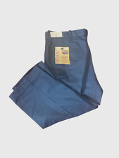 NOS Big Mac Vintage Deadstock Workwear Navy Rugged Twill work Pants Men s 48x29