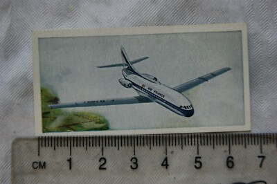 1962 Lyon Teekarte Wings Across the World Nr. 11 Sud Aviation Caravelle, Frankreich
