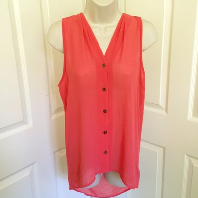 coral blouse forever 21