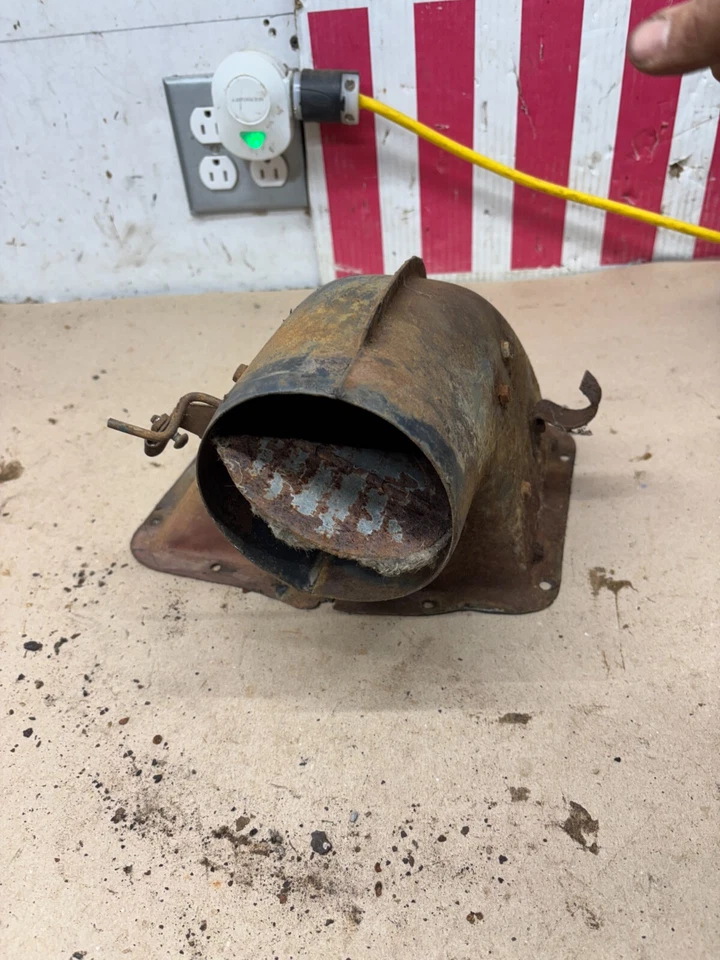 1949 1950 1951 Oldsmobile 88 98 CALENTADOR DE CALOR TUBO DE CONDUCTO CODO DE VENTILACIÓN FLUJO DE AIRE OEM OE Foto 4 de 4