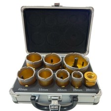 Kit Set Valigia Ad 8 Frese a Tazza Diamantate Per Smerigliatrice Da 20 a 68 MM