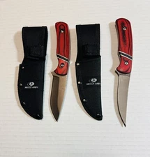 New Two Mossy Oak Fixed Blade Knifes 7.25- DROP POINT AND FILLET BLADE W/ Sheath