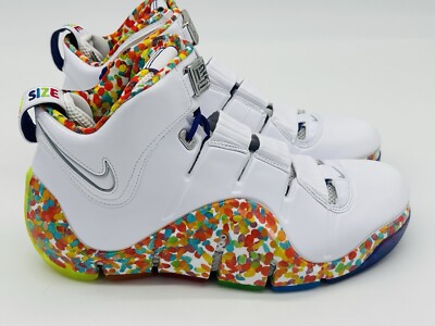 Size 10.5 - Nike Zoom LeBron 4 2024 Fruity Pebbles DQ9310-100 (No Box Lid)