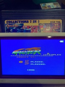 Famicom NES Game7in1 Golden Collections KCS-701 Street fighter,SD Final Fight