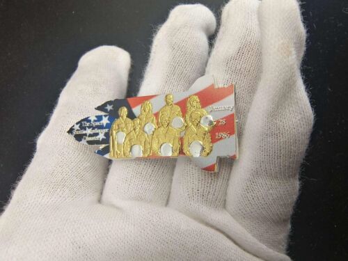 Space Shuttle Challenger Gold Silver Coin NASA Stars & Stripes Flag Trek Wars UK - Picture 19 of 24