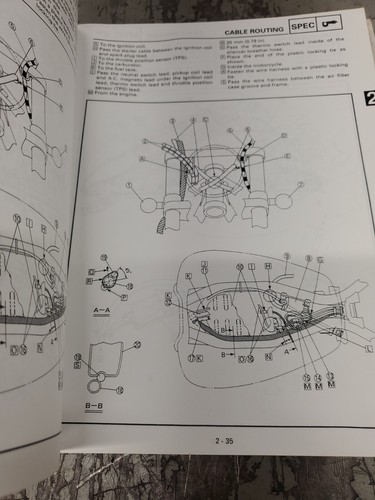 1998 Yamaha Vstar 650 XVS750AK (C) Service Manual LIT-11616-11-16 OEM - Rough - Picture 4 of 5