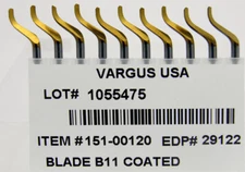 Shaviv 29122 10pcs B11P HSS TiN X-Thin  08" Blade for Steel,Aluminum,Stainless