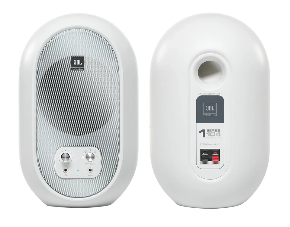 JBL 104SET-BTW Pair Compact Powered Active Studio Reference Monitors Bluetooth - Image 2 of 4