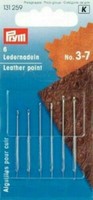 Ledernadeln, Nr.3-7, Sortiert, Silberfarbig
