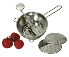 Granite Ware Stainless Steel Deluxe Food Mill, 2-Quart (1.8L), 3 Milling Discs