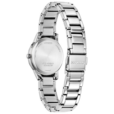 Citizen Women's Classic Eco-Drive Silver Stainless Steel Watch 30