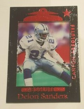1999 Playoff Canton Absolute SSD Deion Sanders Dallas Cowboys Black Acetate Card