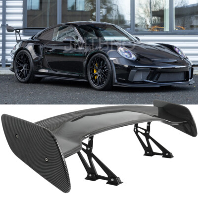 For Porsche 911 46'' GT Style Car Rear Trunk Wing Spoiler Carbon Fiber Adjustable