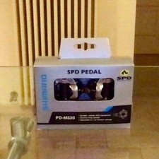 PEDALI SHIMANO SPD PEDALS PD-M520 - NUOVI - IN CONFEZIONE ORIGINALE